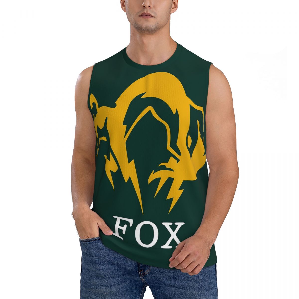Running Gear Shop - Metal Gear Solid Fox Men Sleeveless