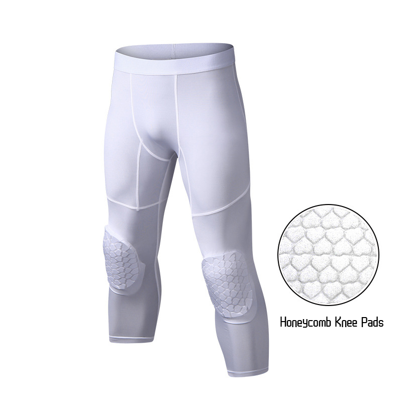 Running Gear Autumn - Men's Basketball Trousers With Knee Pads