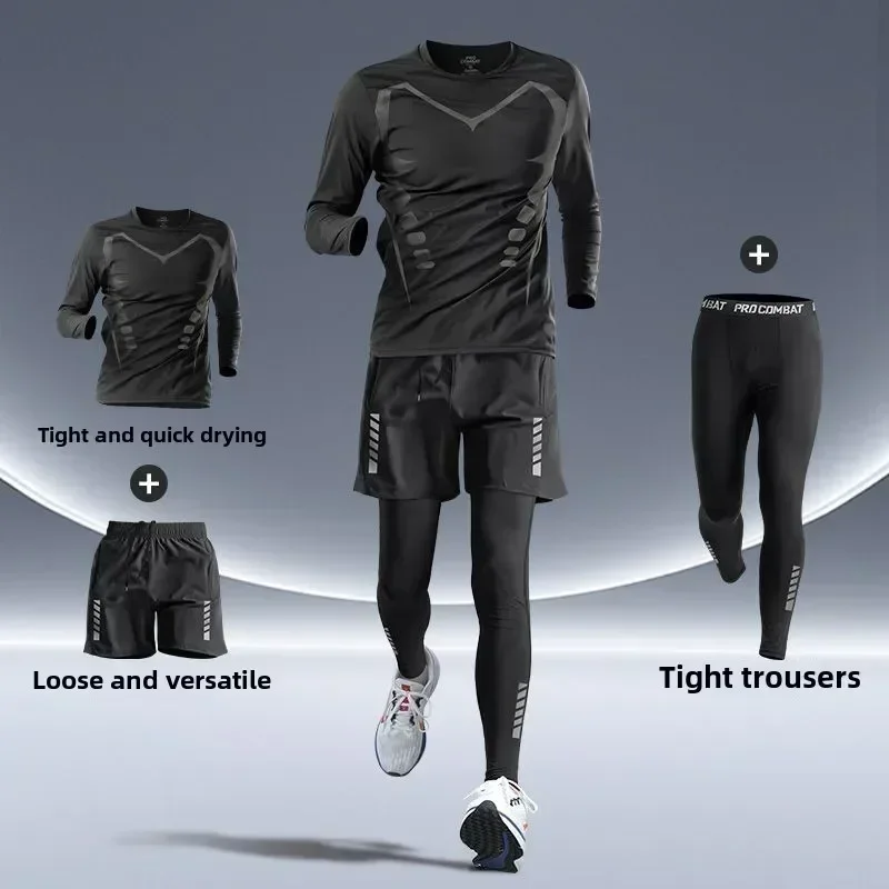 Men's Fitness Running Set Tigh - Running Gear Autumn ulasan dan harga