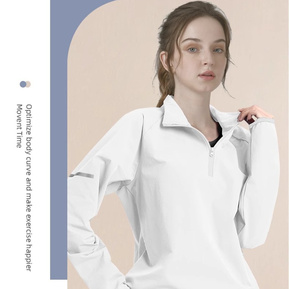 Mens Half Zip Long Sleeve T-Sh - Running Gear Autumn ulasan dan harga