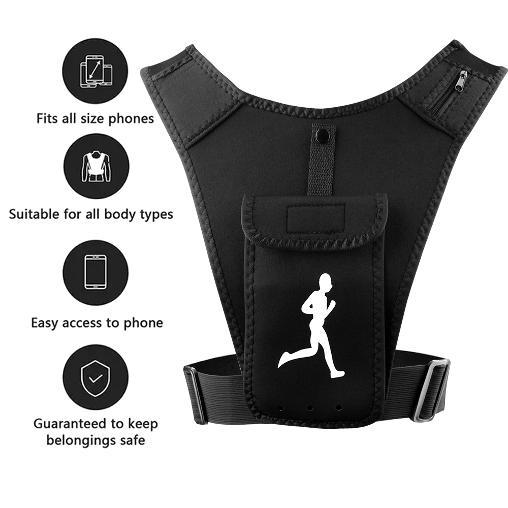 Adjustable Running Vest Phone  - Running Gear Cool ulasan dan harga