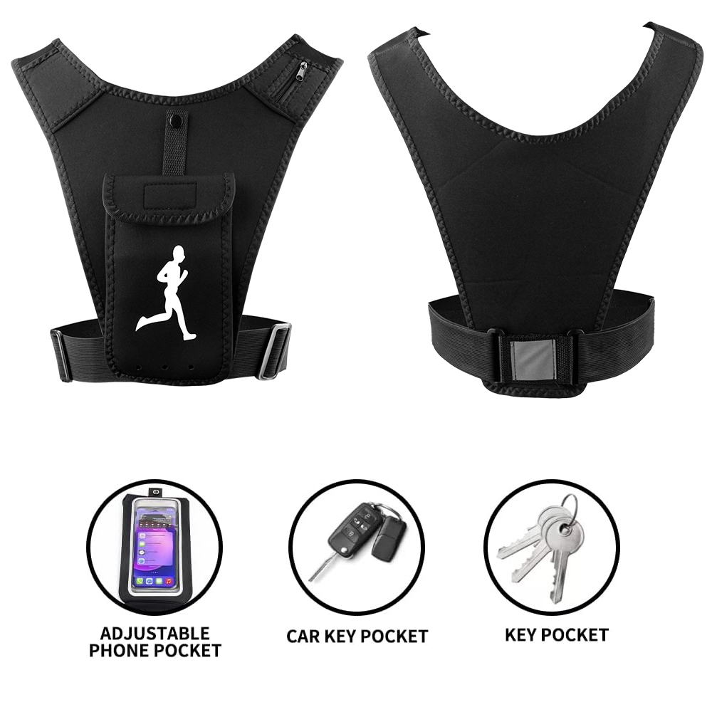 Adjustable Running Vest Phone  - Running Gear Cool ulasan dan harga