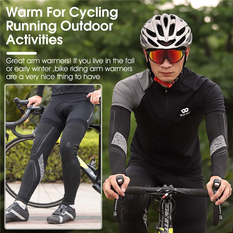 WEST BIKING Warm Leg Sleeves R - Running Gear Autumn ulasan dan harga
