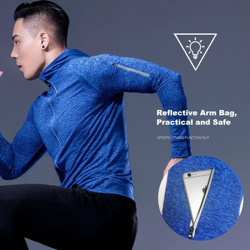 5-Piece Men's Fitness Clothes  - Running Gear Autumn ulasan dan harga