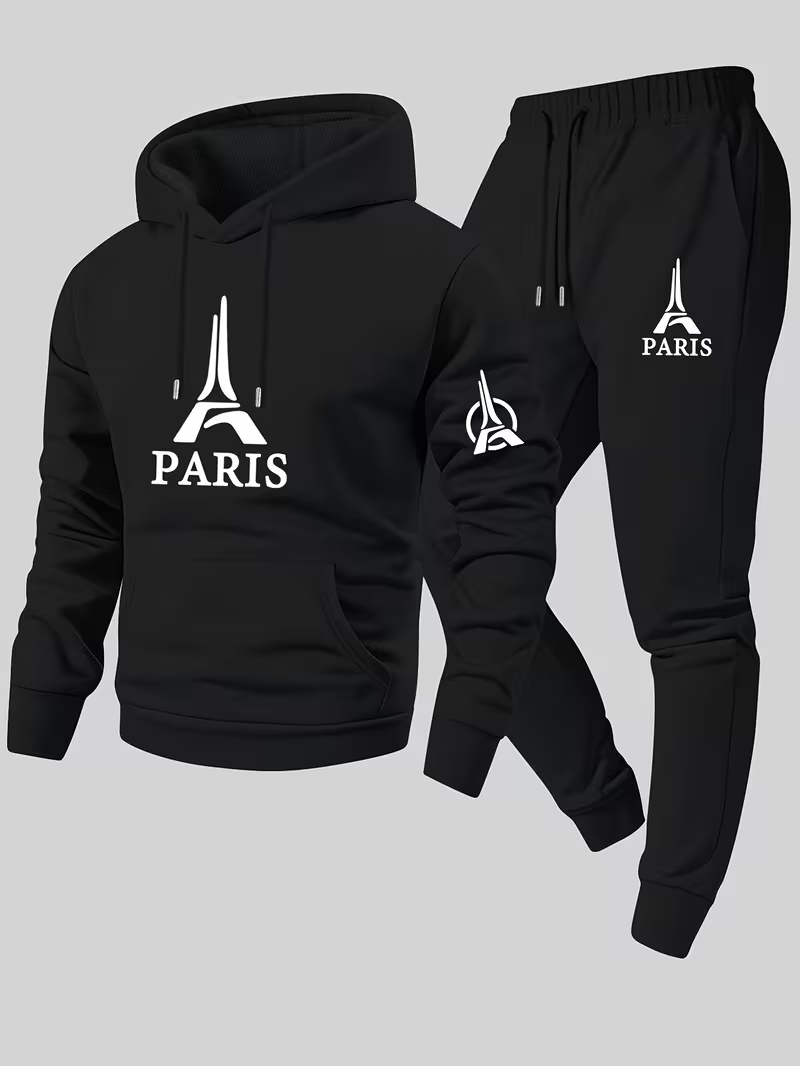 Paris Men's Urban Casual Two-P - Running Gear Autumn ulasan dan harga
