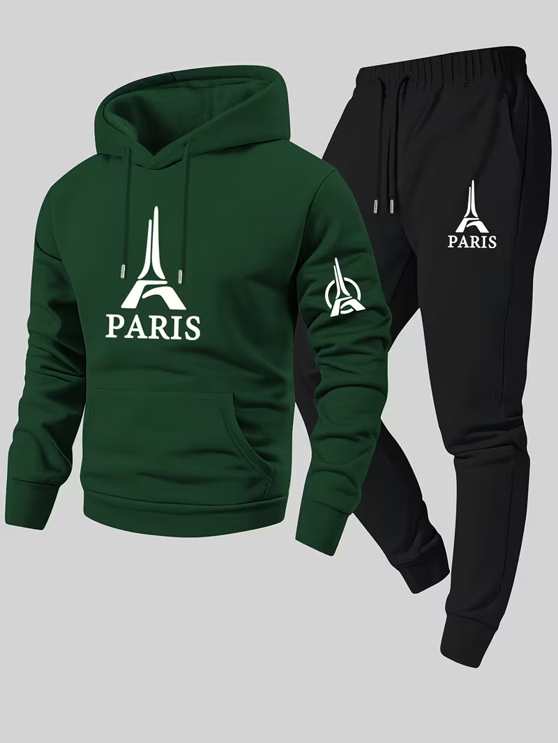 Paris Men's Urban Casual Two-P - Running Gear Autumn ulasan dan harga