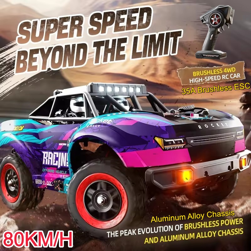 80KM/H Brushless RC Racing Car - Running Gear Truck ulasan dan harga