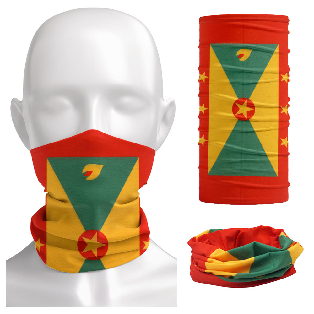 Grenada Flag Pattern Face Band - Running Gear Autumn ulasan dan harga